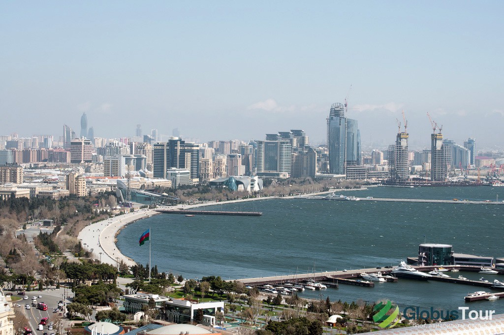 Приморский бульвар в Баку.